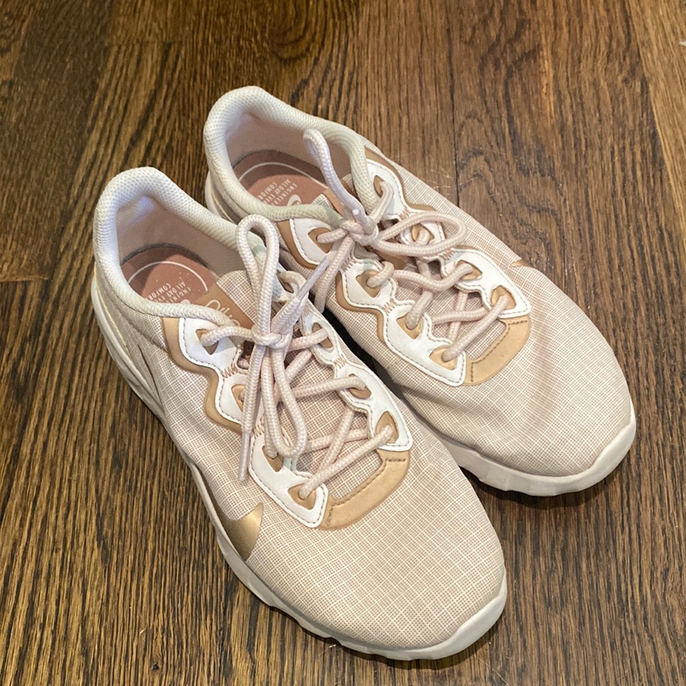 Nike Rose Gold and Pink Sneakers